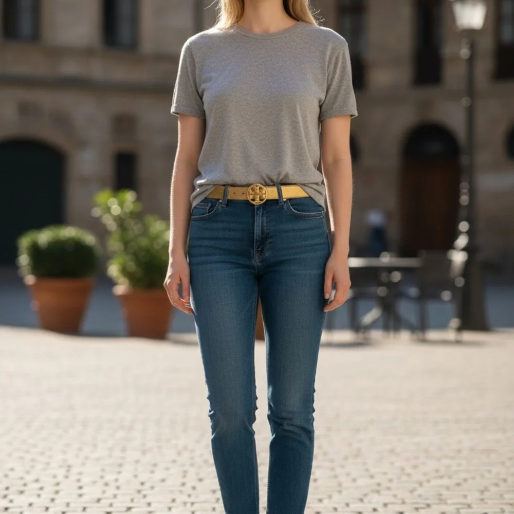 Gold Women's Belt - Picture 3 of 16